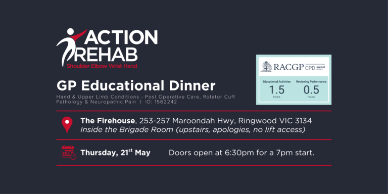 Learnings | Action Rehab - Shoulder, Elbow, Wrist and Hand Physiotherapists his is an RACGP-approved CPD activity under the RACGP CPD Program